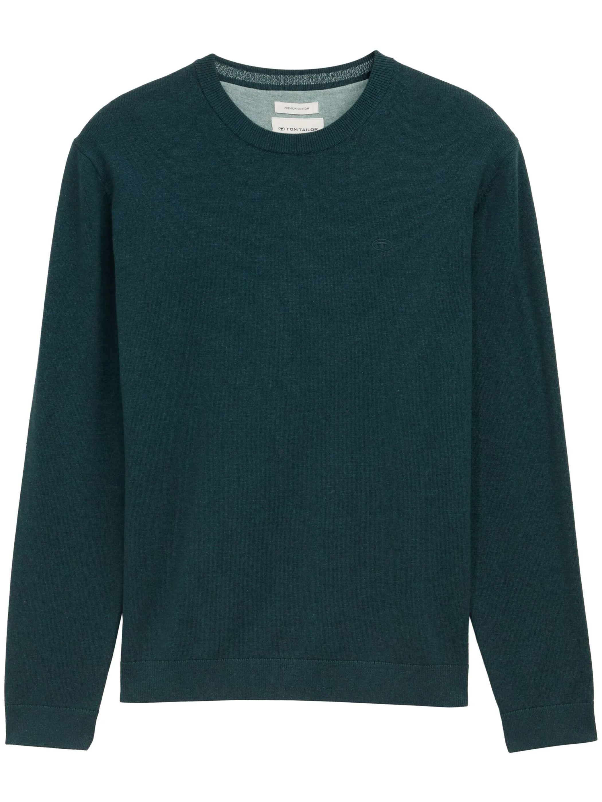 Tom Tailor 1039805 NOS basic crewneck knit Grün 898460 21545 1